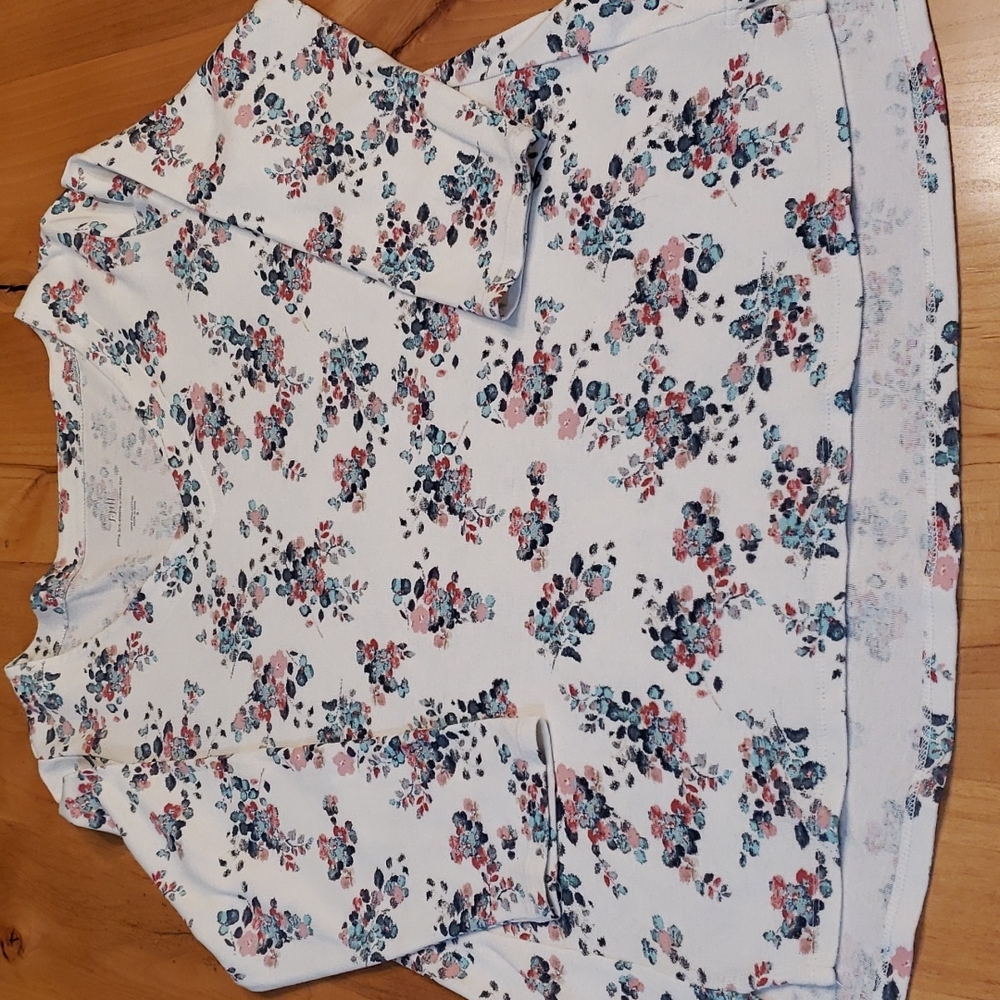 JJill Pima Floral Top
